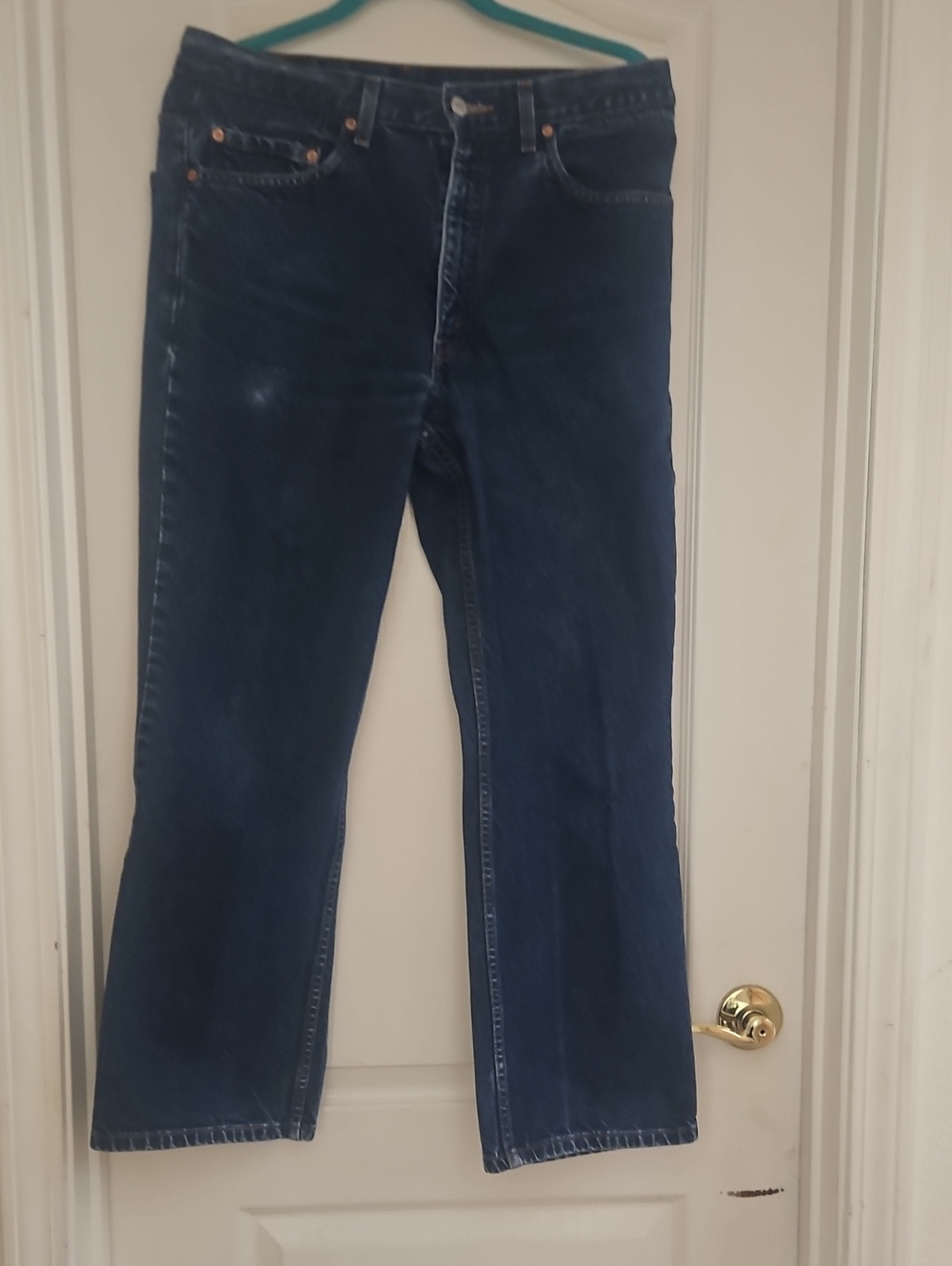 Levi's Men's Navy Blue Bootcut Jeans